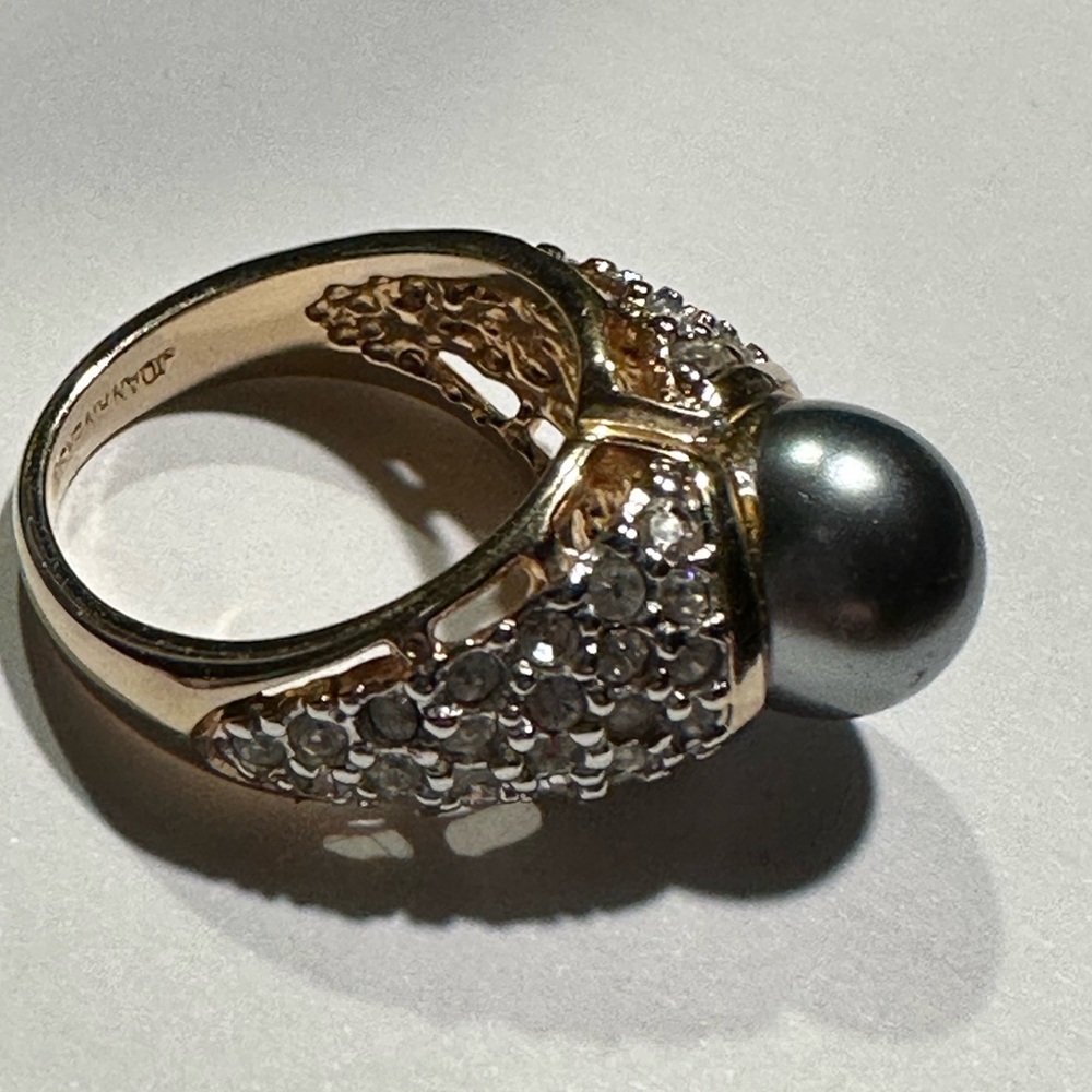Joan Rivers Statement Pearl Ring - image 4